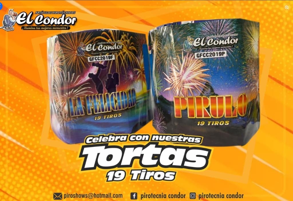 Combo Especial Tortas 19 Tiros (La Felicidad + Pirulo)