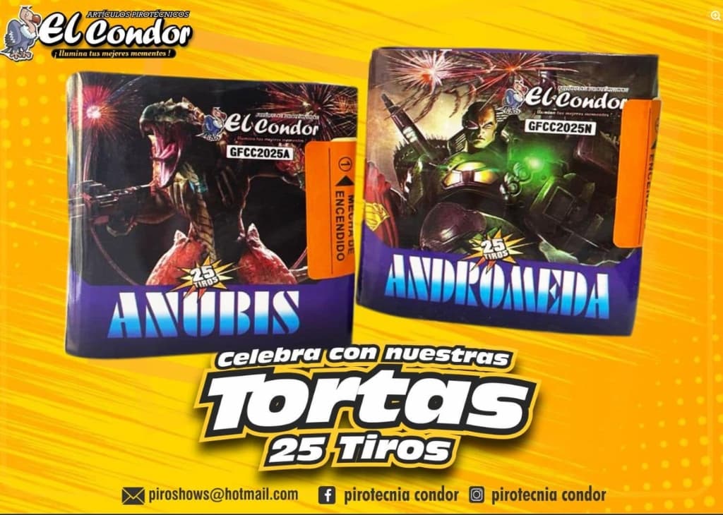 Combo Especial Tortas 25 Tiros (Anubis + Andrómeda)